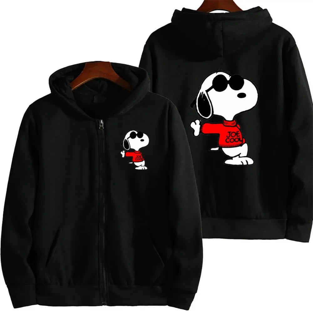 "Snoopy" Unisex Hoodies with Zipper